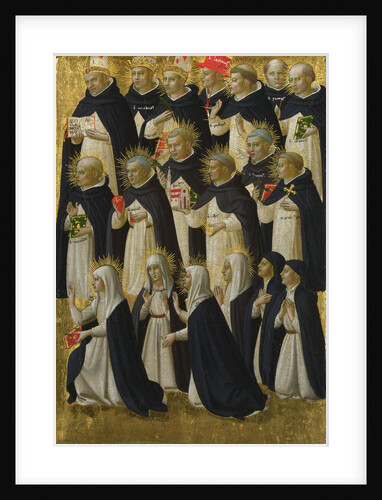 The Dominican Blessed (Panel from Fiesole San Domenico Altarpiece), c. 1423-1424 by Fra Giovanni da Fiesole Angelico