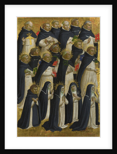 The Dominican Blessed (Panel from Fiesole San Domenico Altarpiece), c. 1423-1424 by Fra Giovanni da Fiesole Angelico