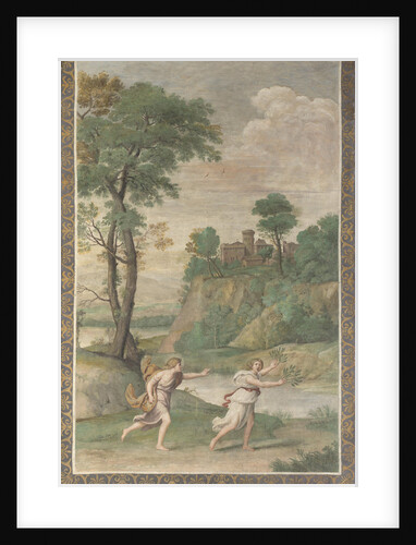 Apollo pursuing Daphne (Fresco from Villa Aldobrandini), 1617-1618 by Domenichino