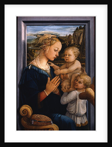Madonna and Child with two Angels, 1460s by Fra Filippo Lippi