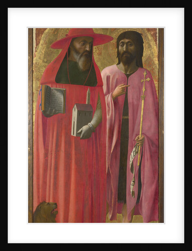 Saints Jerome and John the Baptist, ca 1428-1429 by Masaccio