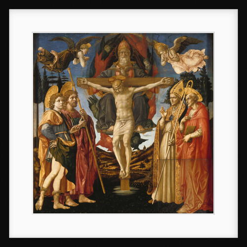 The Holy Trinity (Panel of the Pistoia Santa Trinità Altarpiece), 1455-1460 by Francesco di Stefano Pesellino