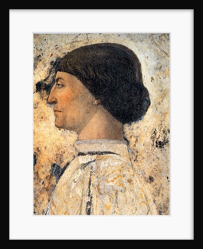 Sigismondo Pandolfo Malatesta (Detail of Fresco in Tempio Malatestiano, Rimini), 1451 by Piero della Francesca