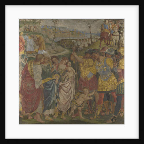 Coriolanus persuaded by his Family to spare Rome (Frescoes from Palazzo del Magnifico, Siena), 1509 by Luca Signorelli