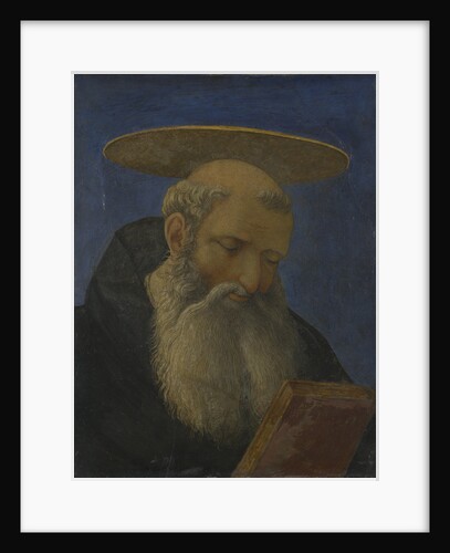 Head of a Tonsured, Bearded Saint (from Carnesecchi Tabernacle), c. 1440 by Domenico Veneziano