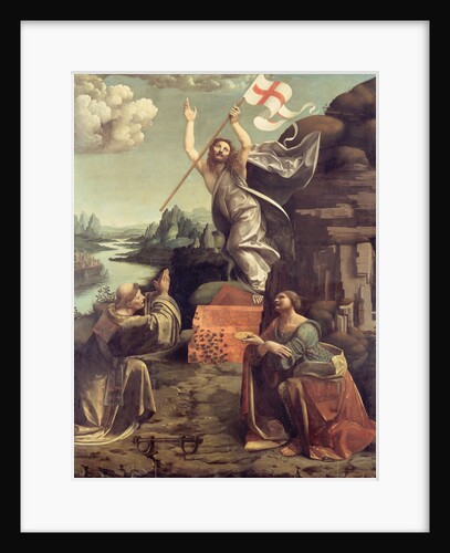 The Resurrection of Christ with Saints Leonard of Noblac and Lucia, ca 1491 by Giovanni Antonio Boltraffio