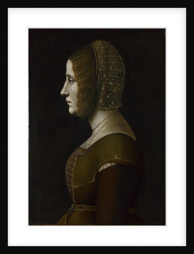 Portrait of a Woman in Profile, c. 1495 by Giovanni Ambrogio De Predis