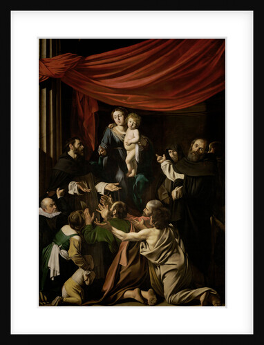 Madonna of the Rosary, 1605-1607 by Michelangelo Caravaggio