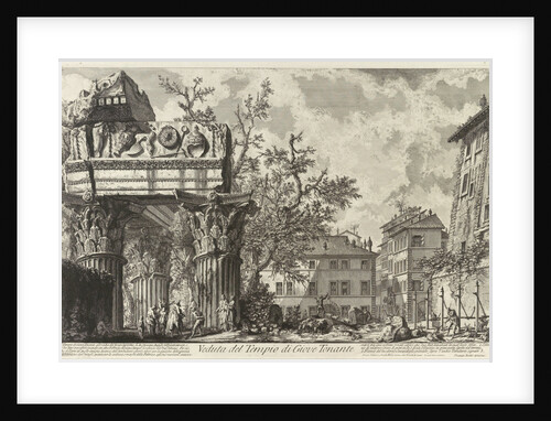Veduta with the Temple of Jupiter Tonans, c. 1755 by Giovanni Battist Piranesi