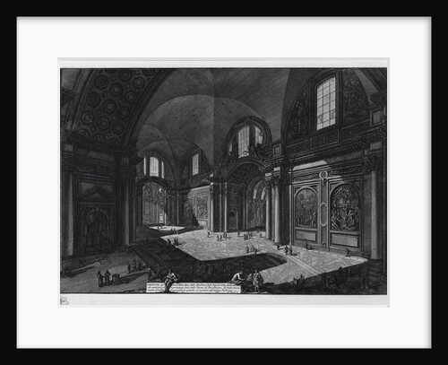 Interior of the basilica of Santa Maria degli Angeli (former baths of Diocletian), Between 1765 and 1775 by Giovanni Battist Piranesi