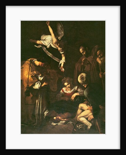 Nativity with St. Francis and St. Lawrence, 1609 by Michelangelo Caravaggio