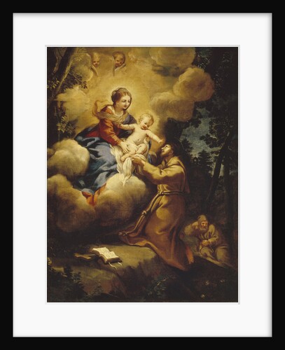 The vision of Saint Francis, 1640s by Pietro da Cortona