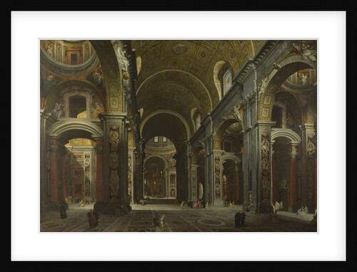 Interior of the Basilica of Saint Peter in Rome, before 1742 by Giovanni Paolo Panini