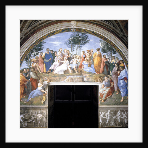 The Parnassus (Fresco in the Stanza della Segnatura), 1509-1511 by Raphael