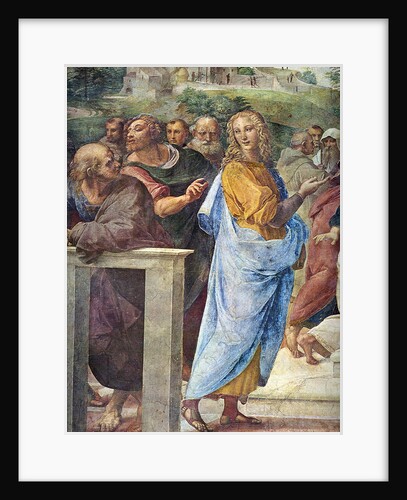 Disputa. Detail: Architect Bramante and Francesco Maria Della Rovere (right), 1509 by Raphael