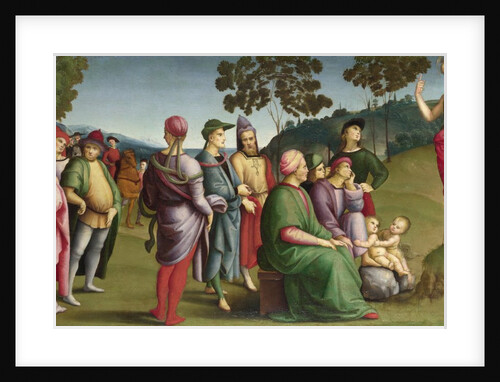Saint John the Baptist Preaching (The Ansidei Altarpiece, San Fiorenzo, Perugia), 1505 by Raphael