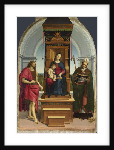 The Madonna and Child with Saint John the Baptist and Saint Nicholas of Bari (The Ansidei Madonna), 1505 by Raphael