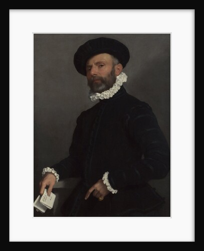 Portrait of a Man holding a Letter (LAvvocato), c. 1570 by Giovan Battista Moroni