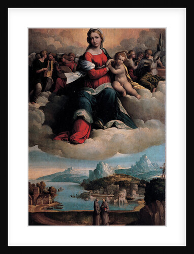Madonna and Child in glory with the saints Anthony of Padua and Francis, 1530 by Benvenuto Tisi da Garofalo