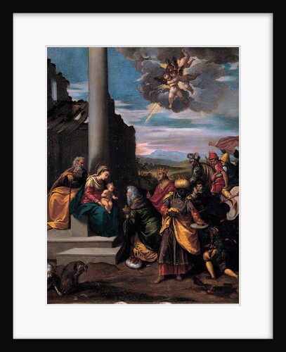 The Adoration of the Magi, 1575-1580 by Ippolito Scarsellino