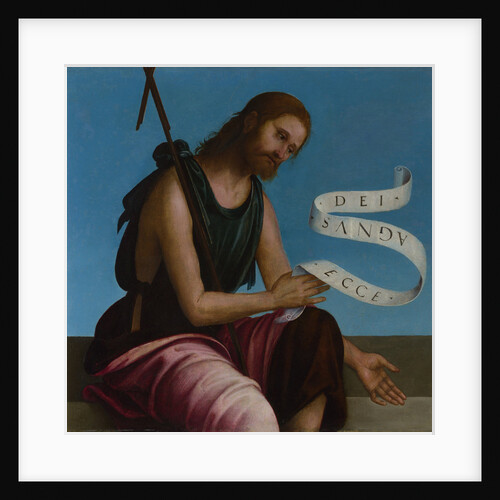 Saint John the Baptist (High Altarpiece, Oratory of S. Pietro in Vincoli), 1505 by Lorenzo Costa