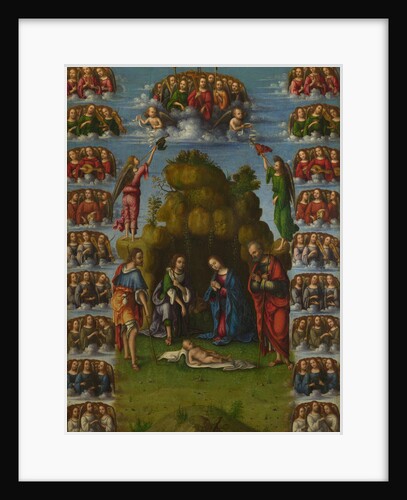 The Adoration of the Shepherds with Angels, 1499 by Lorenzo Costa