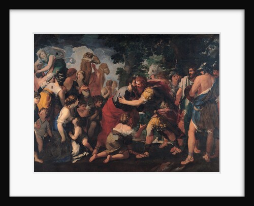 Meeting between Esau and Jacob, 1636-1641 by Giovanni Maria Bottala