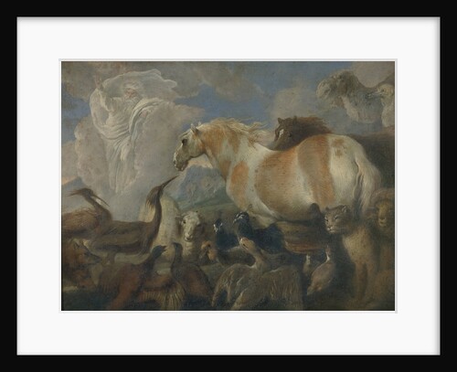 The Creation, Mid of 17th cen by Giovanni Benedetto Castiglione
