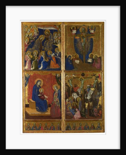 The Coronation of the Virgin. The Trinity. The Virgin and Child with Donors. The Crucifixion. The Twelve Apostles, 1374 by Barnaba da Modena