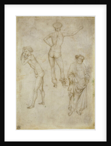 Two male figure studies and Saint Peter, 1430-1435 by Antonio Pisanello