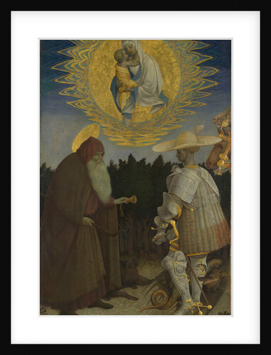 The Virgin and Child with Saints Anthony Abbot and George, c. 1440 by Antonio Pisanello