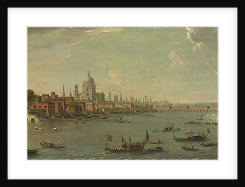 Four views of London: The Thames looking towards St. Pauls by Antonio Joli
