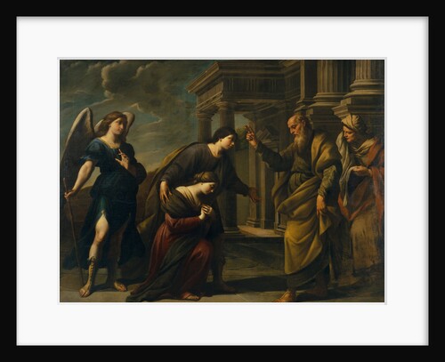Raguels Blessing of her Daughter Sarah before Leaving Ecbatana with Tobias, c. 1640 by Andrea Vaccaro