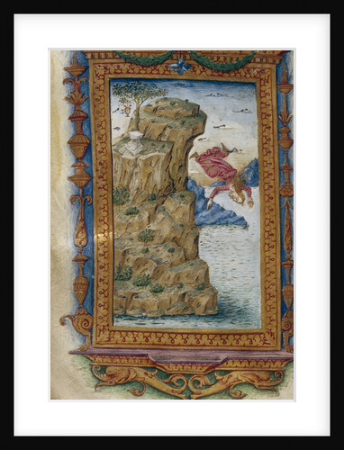 Sappho throwing herself into the sea (Illustration for The Heroides by Ovid), 1485-1499 by Cristoforo Majorana