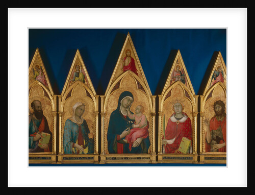 Virgin and Child with Saints (Boston Polyptych), Between 1321 and 1325 by Simone di Martini