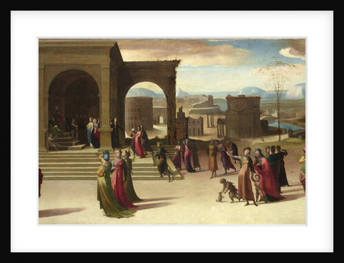 The Story of Papirius, Mid of 1520s by Domenico Beccafumi