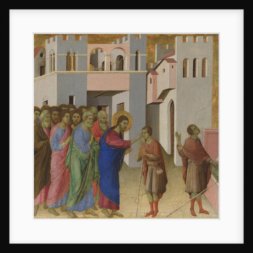The Healing of the Man born Blind, ca 1308-1311 by Duccio di Buoninsegna