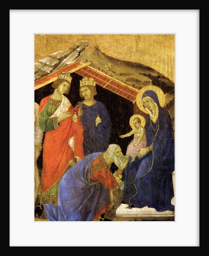 The Adoration of the Magi. Detail of the Maesta Altarpiece, ca 1308-1311 by Duccio di Buoninsegna