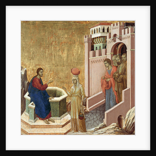 Christ and the Samaritan Woman, ca 1310 by Duccio di Buoninsegna