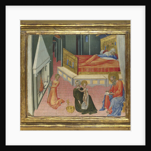 The Birth of Saint John the Baptist (Predella Panel), 1454 by Giovanni di Paolo