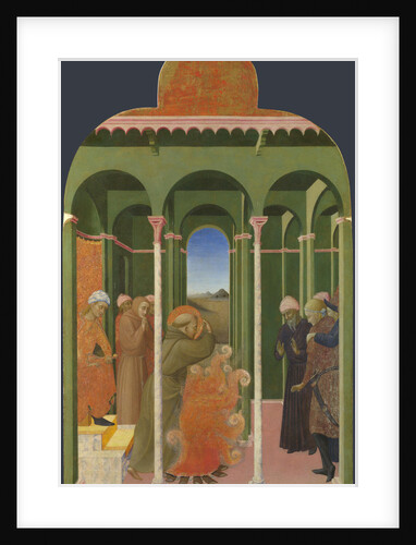 Saint Francis before the Sultan (From Borgo del Santo Sepolcro Altarpiece), 1437-1444 by Sassetta