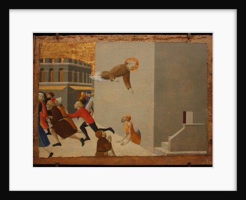 The blessed Ranieri frees the poors from a Florentine jail (From Borgo del Santo Sepolcro Altarpiece), 1437-1444 by Sassetta