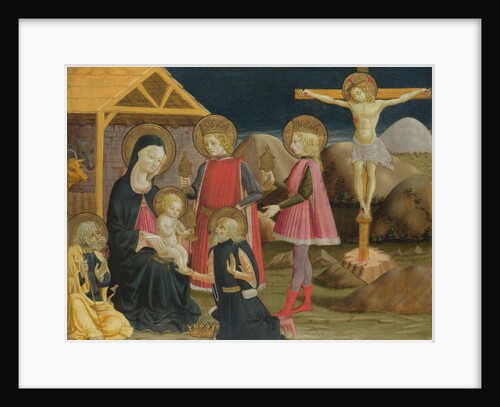 The Adoration of the Kings, and Christ on the Cross, ca 1470 by Benedetto Bonfigli