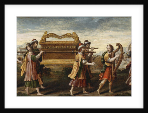 King David bearing the Ark of the Covenant into Jerusalem, Early16th cen by Italian master