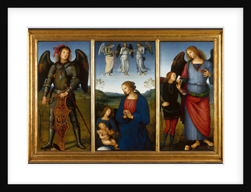 Three Panels from an Altarpiece, Certosa, c. 1500 by Perugino