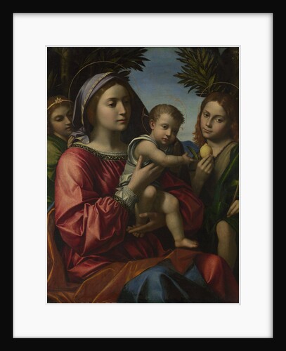 The Virgin and Child with the Baptist and an Angel, c. 1516 by Paolo Morando