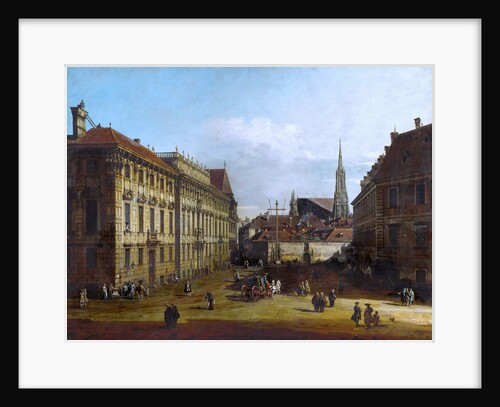 Vienna, the Lobkowitzplatz, Between 1758 and 1761 by Bernardo Bellotto
