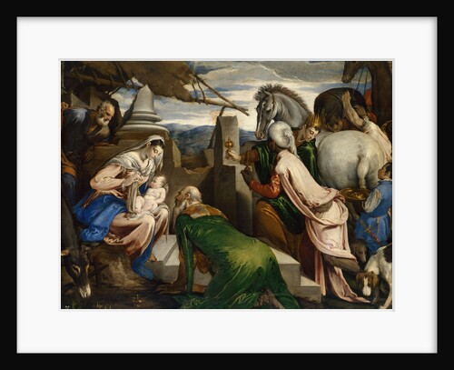 The Adoration of the Magi, ca 1555 by Jacopo il vecchio Bassano