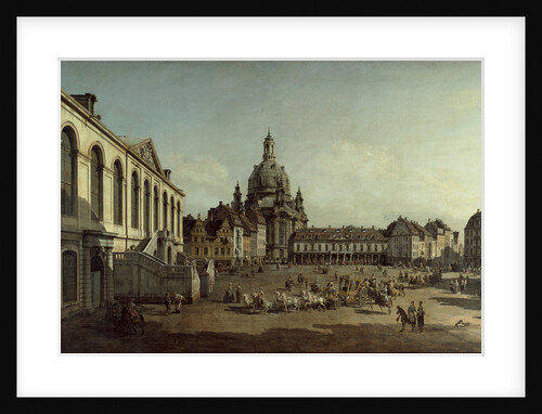 View of the Neumarkt in Dresden from the Jüdenhofe, 1749 by Bernardo Bellotto