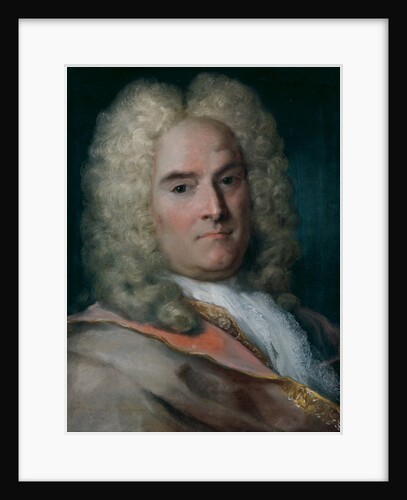 A Gentleman in a Gray Cape over a Gold-Embroidered Coat by Rosalba Giovanna Carriera